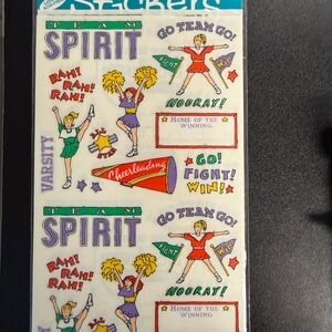 Vintage Cheerleading Sticker Sheets